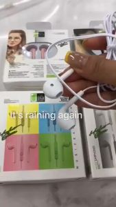 U19 macaron warna fon inga universal dalam inga headset 3.5mm fon inga berwayar dengan mikrofon untuk Android ruija