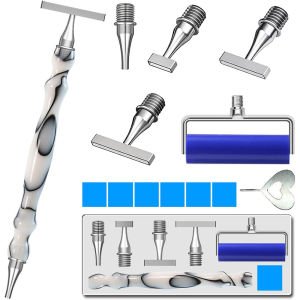 ใหม่ Diamond Art ปากกาชุด Slim ด้ายสแตนเลสสตีลหัวปากกาโลหะ Roller เครื่องมืออุปกรณ์เสริม