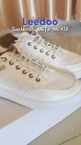 Sepatu Sneakers Tali Pria - Sepatu Putih pria - Sepatu Sekolah - sepatu Olah Raga - sepatu Lari MC418