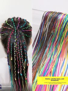 NING ZHOU | Colorful Braiding Hair Ties