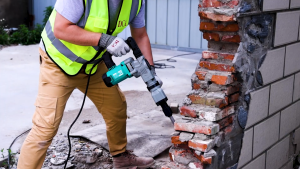 DCA AZG6S Percussion Hammer 1050W | Powerful Tool for Concrete Demolition Decorating and Slotting
