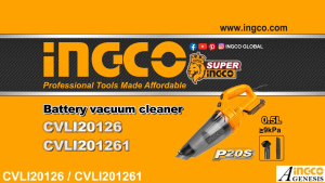 INGCO CVLI201261 CORDLESS VACUUM CLEANER VACUM CLEANER 20V SEDOT DEBU