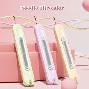 Dual-Purpose Needle Threader And Seam Ripper Multifunctional 2-In-1 Needlework Lead Elderly Sewing Tools Needle Thread Remover Sewing Thread Quick Wire Removal Portable