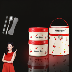 Olodo | Insulated Lunch Box with Dividers Multiple Layers and Large Capacity