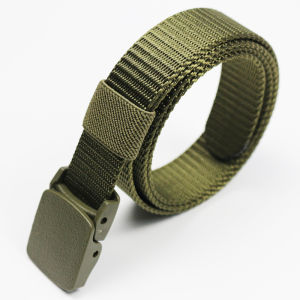 2.5 Wide Safety Inspection Belt Youth Kids Nylon Waistband Outdoor Pant Belt over Electric Door Iron-Free Metal-Free