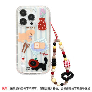 Cute Transparent Cartoon Pet Life Phone Case for Realme GT6 Protective Cover Soft Shell Anti-Fall Suitable for Womens Models