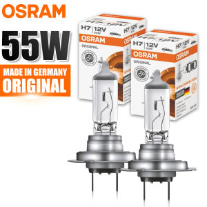 Osram | OSRAM Original H7 H1 H4 H3 Standard Headlight 12V 55W 3200K Super Brightening Hi/lo Beam Fog Lamp Car Halogen Bulb OEM (2PCS)