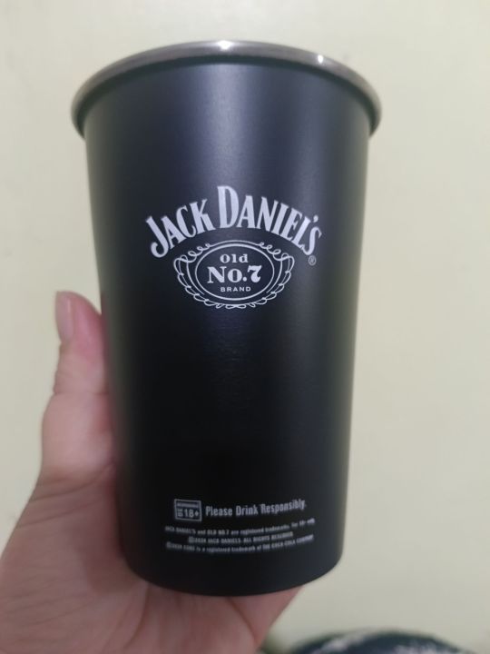 Jack Daniels Tin Can Cup/METAL PARTY CUP Local Supplier Warranty