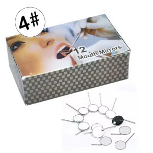 PIORPOY 12Pcs/Box Dental Mouth Mirrors Reflector Dental Mouth Mirror Oral Care Oral Hygiene Care Tool Dentist Accessory Dropship