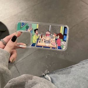 Cartoon Sandflow Shell for Apple Huawei Xiaomi OPPO Vivo Mobile Phone Case Creative Cute Protective Cover for Men And Women