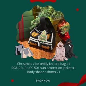 DOUCEUR Christmas Gift Box Gift Bag Sun Protection Jacket Shaping Pant Value Set 圣诞节礼包礼盒 防晒衣收腹裤