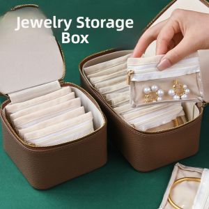 ZUOOU | Portable Jewelry Storage Box for Necklaces Bracelets Rings Earrings