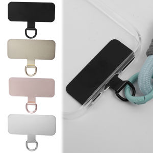 Universal Stainless Steel Mobile Phone Lanyard Card Gasket Ultra Thin Detachable Hanging Cord Strap Patch Tether Pad