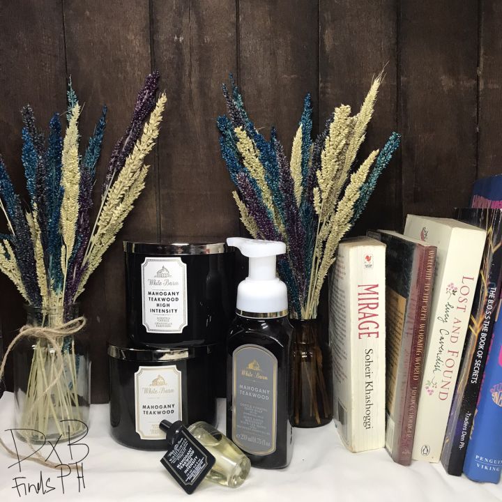 B. B. & W. White Barn 3wick Scented Candle Mahogany Teakwood High