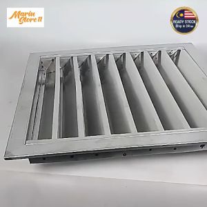 Stainless Steel Louver Exhaust Vent fan Cover Aluminum Frame Bingkai Aluminium Penutup Ekzos Keluli Tahan Karat