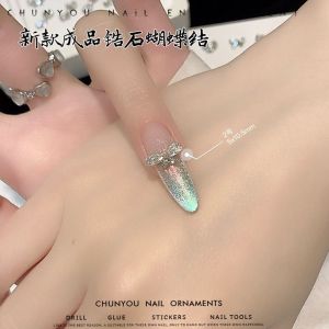 เครื่องประดับเล็บรูปผีเสื้อประดับเพชร CZ รูปหัวใจ รูปตัวอักษร Zirconia รูปหยดน้ำ ตกแต่งเล็บ ผลิตภัณฑ์เสริมสวยสำหรับเล็บ