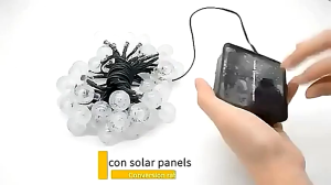 KILAU Solar-Powered LED Crystal Ball String Lights 2M/5M/7M/12M - Waterproof Outdoor Fairy Lights for Christmas Wedding Party Garden Decor