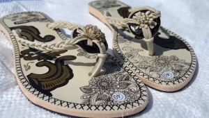 sandal sablon bali island