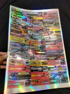 STIKER HOLOGRAM BUS BASURI ORIGINAL ISI 45 PC/STIKER BASURI ORIGINAL ANTI AIR ISI 45 PC STIKER