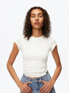 ANN ANDELMAN | Slimming Elegant Short Sleeve Round Neck T-shirt
