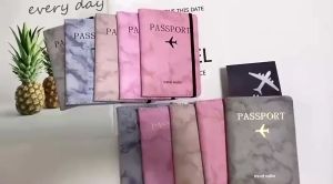 Travel Accessories Leather Passport Cover Wallet with Credit Card case Minimalist Rfid Passport Holder