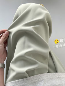 กางเกงลำลองชายผ้าไหมน้ำแข็งสีเขียวถั่วบางสบายๆ ฤดูร้อน ทรงหลวม ขายาว สไตล์ฮิปฮอป สตรีท สตรีท กางเกงขายาวทรงตรง