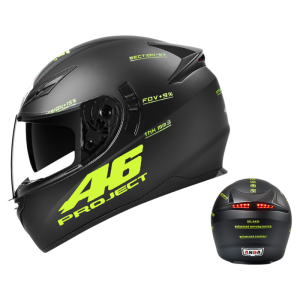 AD | 3C Certified Taillight Full Face Motorcycle Helmet All Season Cruising