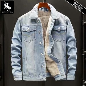 JIFANPAUL | Winter Thickened Denim Jacket Korean Style