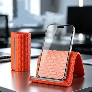 Lazy Portable Phone Stand Silicone Desktop Tablet Laptop Holder Creative Flexible Foldable Transforming Stand Travel Accessory