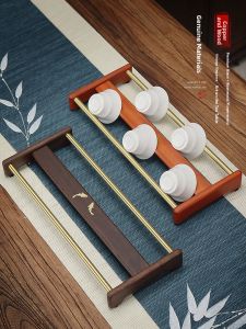 MIANXIAOCHENG | Tea Cup Organizer Drainage Rack Wooden