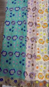 Swiss Voile Lace African Cotton Lace Fabric 2026 High Quality Nigerian Stones Cotton Fabrics For Women Evening Dresses WMS8105