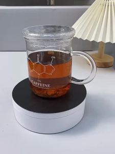 YWDL 450ml High Borosilicate Glass Measuring Cup With Handle Clear Multifunction Scale Beaker Mug Home Kitchen Milk Coffee Mug