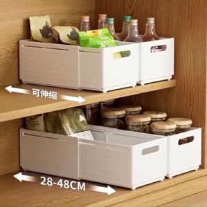 COMBO SIÊU TIẾT KIỆM 3 hộp đựng đồ dạng ngăn kéo có thể điều chỉnh kích thước phù hợp nhiều mục đích sử dụng (MÀU TRẮNG)