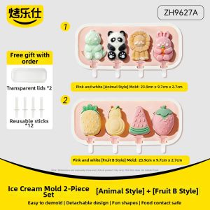 KAULUS | Food-Grade Silicone Cartoon Ice Pop Molds