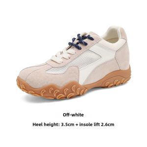FOXER | Silver 6CM Inner Heel Womens De Xun Shoes Summer Mesh Soft Bottom