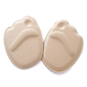 1 Pair Women High Heels Soft Insole Silicone Forefoot Insoles Suede Anti-Slip Foot Protection Pain Relief Inserts & Cushions