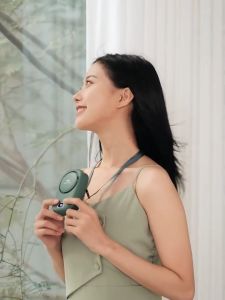 YumeLux Handheld Mini Fan Portable Foldable 5 Modes Digital Display For Gift