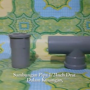 Sambungan Pipa 1/2 Inch Drat dalam Kuningan