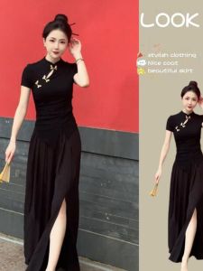 Slimming New Chinese Style Female Two-Piece Set