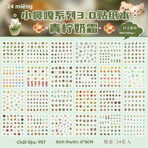 Sách Dán Chống Nước Mini Trang Trí Dễ Thương DIY Vỏ Điện Thoại Di Động Album Ảnh Văn Hóa Sáng Tạo Văn Học IP