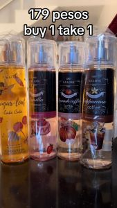 V.V.LOVE Perfume Collection Fragrance Body Mist Perfume 250ml Vanilla Essence/Sugar Loaf/Organic/Squash/Coffee/Poseko