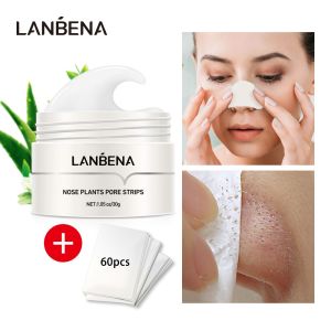 LANBENA Blackhead Whiteheads Remover Mask Facial Peeling Mask Nose Strip Acne Treatment Deep Cleansing Facial Pore Cleanser Purifying Face Mask Nose strips 30gNose Acne Treatment Blackhead Remover