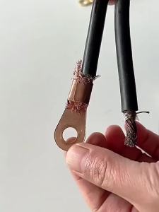 Brass Copper Wire Crimp Terminals Easy Install High Conductivity Agricultural Machinery Wiring Automotive Repair
