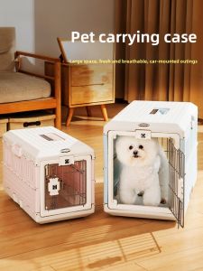Large Foldable Portable Pet Cage Dog Cage Cat Cage Travel Luggage Check-in Car Pet Carrier IRIS Alice Pet Transport Box