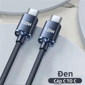 Cáp Sạc Nhanh NNBILI 120W PD USB Type C Sang USB C Dành Cho iPhone 16 17 MacBook Samsung Xiaomi Chất Liệu Bện