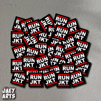 10 Pcs Stiker ULTRAS RUN JKT PERSIB BANDUNG