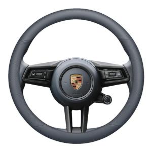 JIBEIDUN | Ultra-Thin Steering Wheel Cover for Porsche Macan Cayenne 718 Panamera 911 Taycan