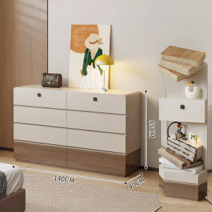 ZUNTONGGE | Fingerprint Lock Living Room Bedroom Storage Cabinet