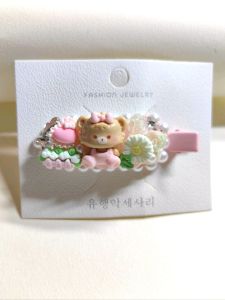 🇲🇾Ready Stock🇲🇾Cute Cartoon Cream Glue No-Trace Hair Clip Unique Design Accessory 可爱卡通奶油胶无痕发夹独创设计发饰