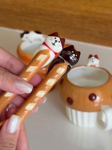 Cute Cat Design Ceramic Mug